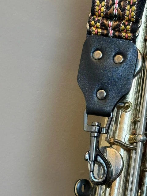 (Tunisia Brown Gold) - Vintage Seventies Saxophone Strap