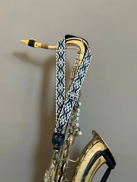 Body and Soul Blue) - Vintage Seventies Saxophone Strap