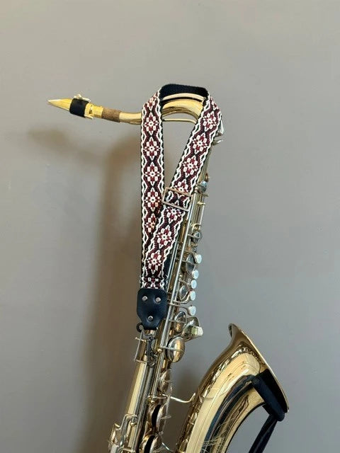 (Body and Soul - Red)   -  Vintage Seventies Saxophone Strap