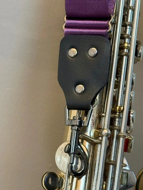 Seventies sax strap Purple Eye