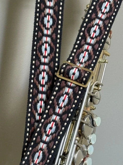 Vintage Seventies Sax Strap - Dexter Gordon lullaby of Birdland saxophone strap