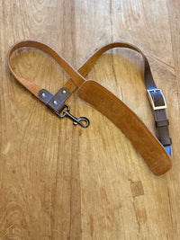 Chocolate Brown Leather Saxophone Shoulder Strap