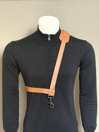 Brown Leather Saxophone Shoulder Strap