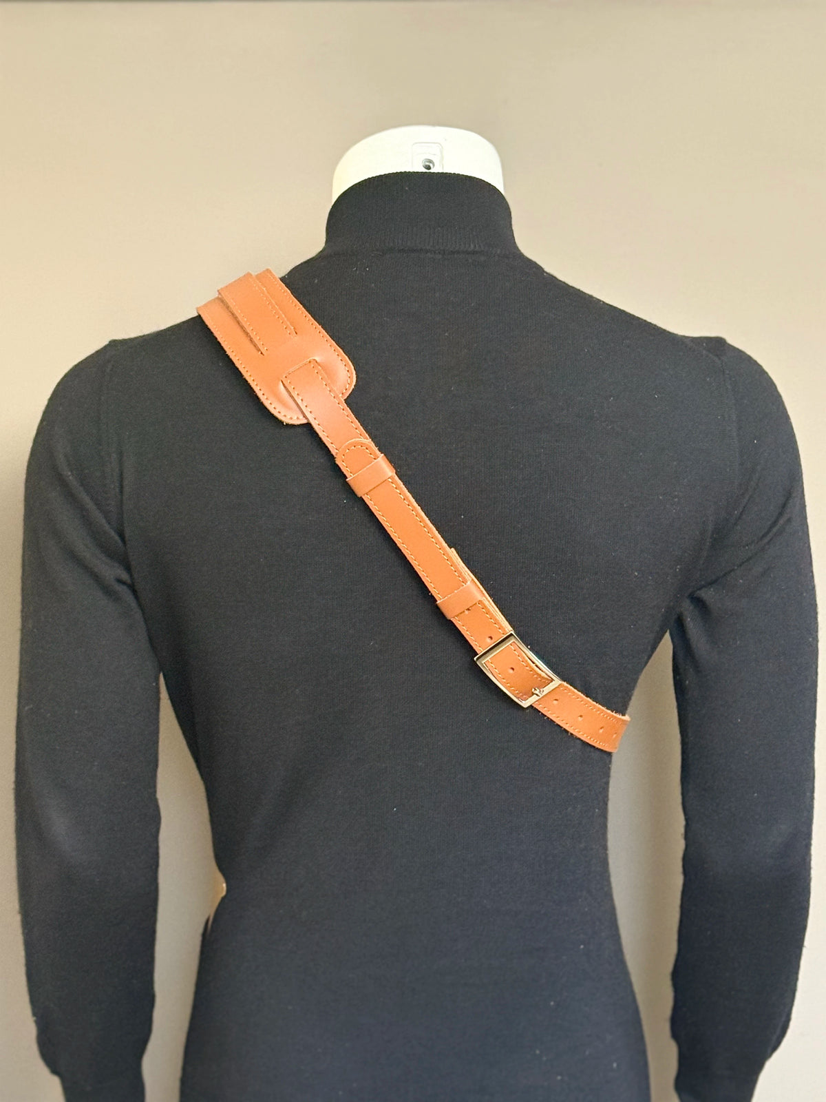 Brown Leather Saxophone Shoulder Strap