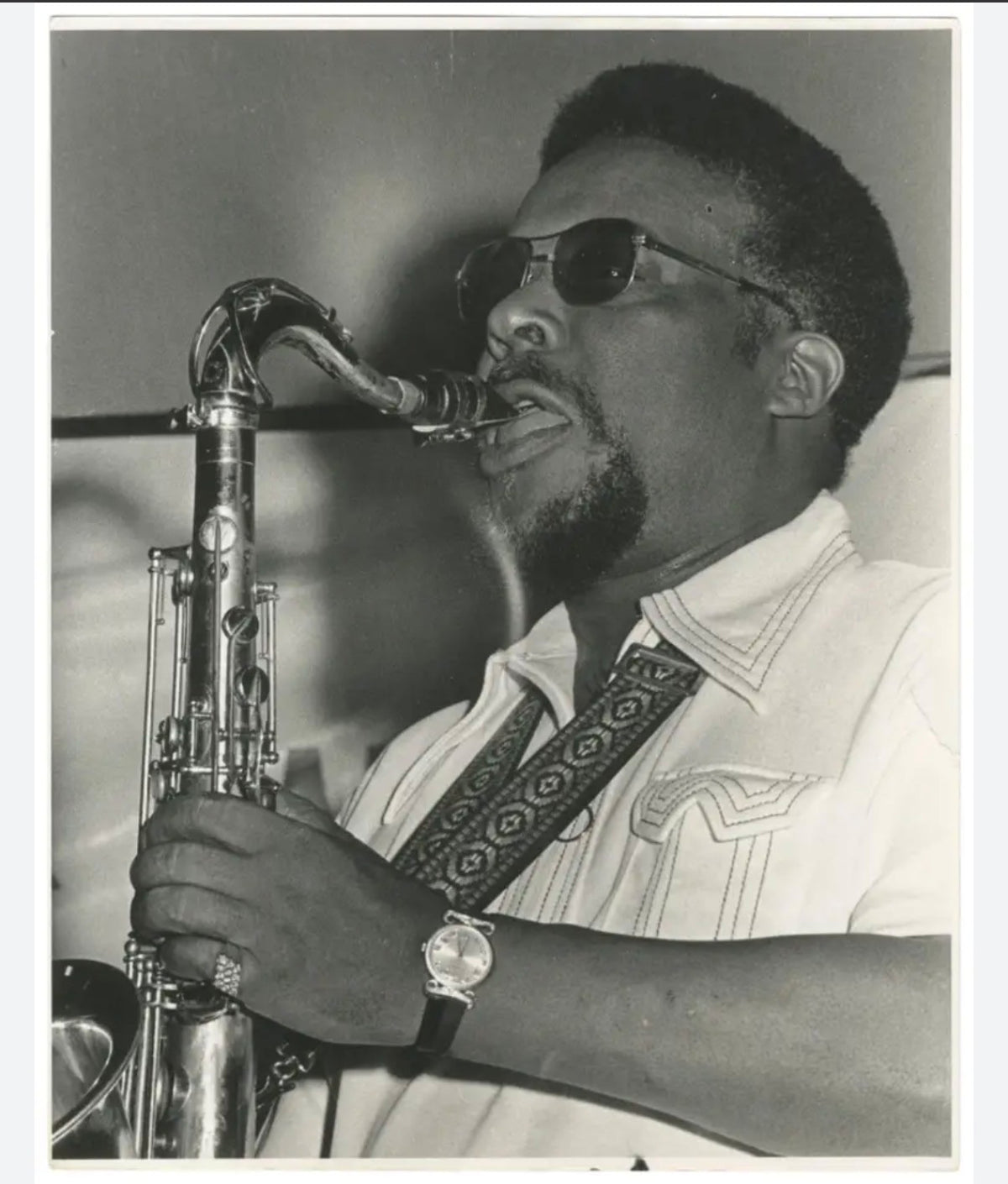 Gene Ammons “Just Jazz” 1971 Saxophone Strap — inspired by the legendary Gene Ammons Sextet performance from 1971.