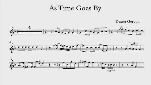 Dexter Gordon transcription - As Time Goes By