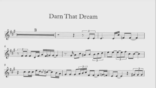 Dexter Gordon transcription - Darn That Dream