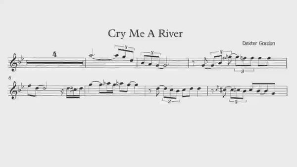 Dexter Gordon transcription - Cry me a River